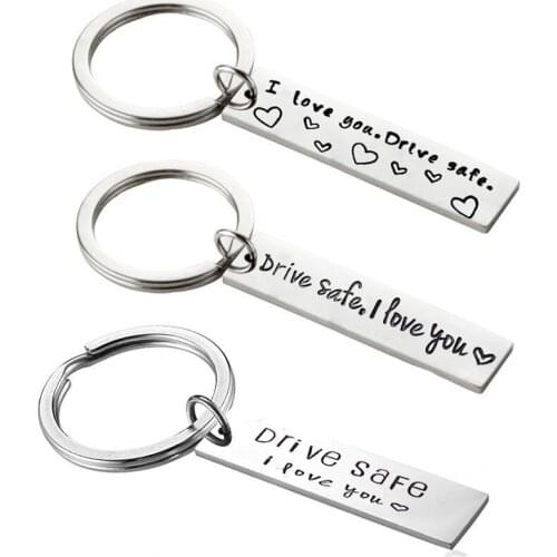 Personality Lovers Valentine Gift Custom My Shape Personalized Anti-lost Key Chain Customized Keyring For Car Name For Men Women