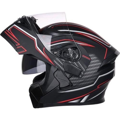 JIEKAI Motorcycle Helmet Flip Up Motocross Helmet Capacete Da Motocicleta Cascos Moto Casque Doublel Lens Racing Riding Helmet