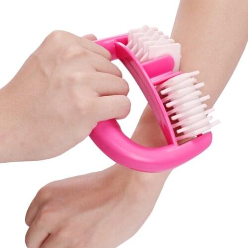 New roller face Blue D Type Fat Control Roller Massager Cellulite Leg Abdomen Neck Buttocks Fast Anti Cellulite Face Lift Tools