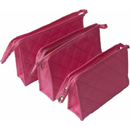 New Style 5Pcs/Pack Beautiful Bag Make-up Tool Pen Mirror Reticule Strong Durable With Zipper Cosmestic Accessories