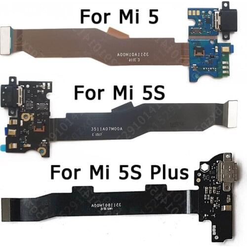Original Charging Port For Xiaomi Mi 5 5S Plus Charge Board Pcb Dock Usb Connector Repair Plate Ribbon Socket Spare Parts