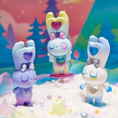 RAMEO Love Rabbit Blind Box Toy Caja Ciega Blind Pack Toy Doll Cute Desktop Kawaii Model Girl Birthday Gift Mystery Box decor
