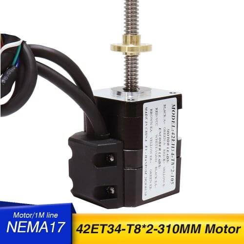 NEMA17 Closed Loop Stepper Motor 42ET34-T8X2-310MM screw motor 2A 0.3N.M and CL42 Driver for 3D Medical machinery accessories