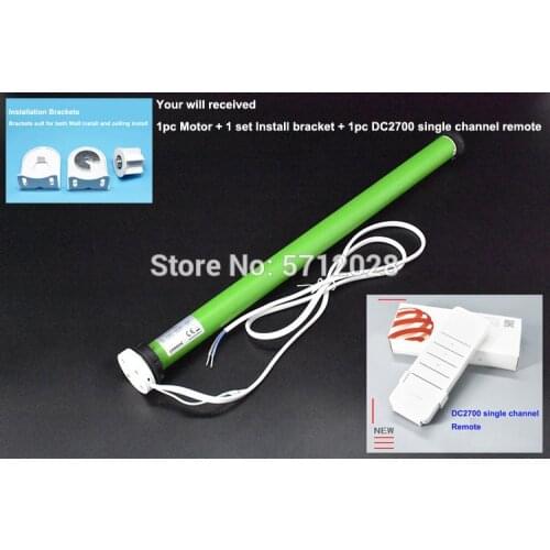Brand New Dooya tubular motor DM25TE 0.7n 433MHZ 100V-240V for Dia.38mm tube electric motorized with remote