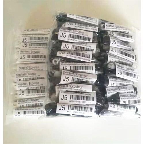 High quality 20pcs/lot J5 Headsets In-ear Earphones Headphones Hands-free with Mic For Samsung HTC Xiaomi 1 day shipping