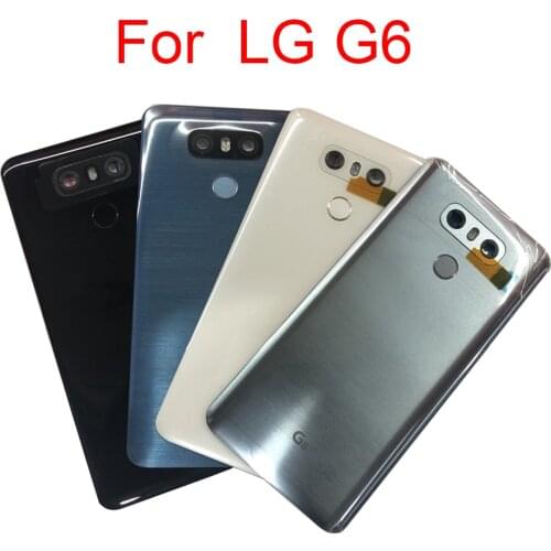 For Lg g6 Battery back Cover door Case Housing with Camera Lens glass fingerprint LS993 US997 VS998 H870 For LG G6 Battery Door