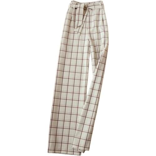 Womens casual pants Female autumn New high waist wide leg pants women Korean Temperament straight trousers women pants