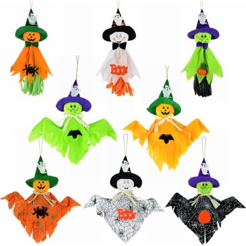 1pc Halloween Ghost Hanging Decoration Indoor/Outdoor Specter Party Ghost Pendant Halloween Event Party Haunted House Bar Decor