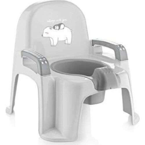 22x12x25cm Baby Child Toilet Alıştırıcı Potty Plastic Gray Color Quality Handle, Potty Toilet Seat Seat