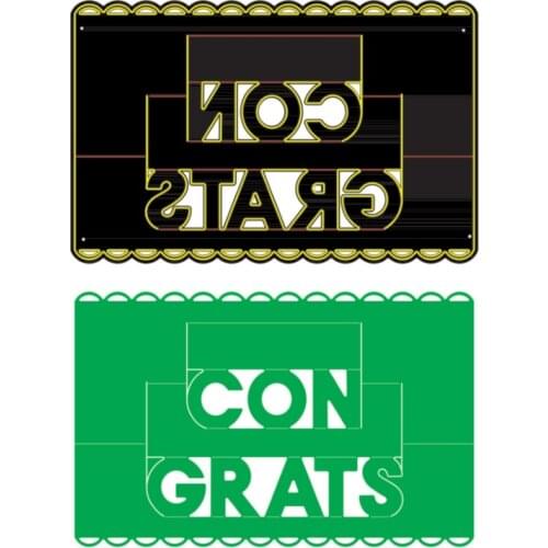 3D Pop UP CON GRATS Greeting Card For Family Friends Gift Card For DIY Scrapbooking Crafts Paper Cards Making 2021 New