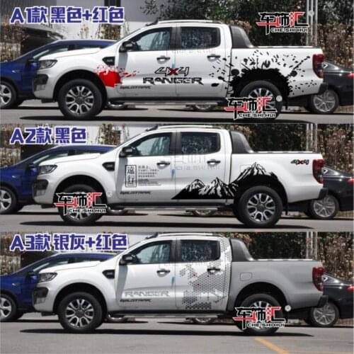 Car stickers FOR Ford Ranger modified fashion sports decals Raptor F150 pickup truck modified stickers