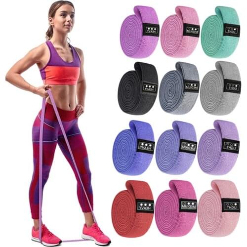 1/3Pcs Long Resistance Stretch Bands Exercise Fitness Loop Band Set for Leg Thigh Hip Squat Booty Full Body At Gym Home Workout