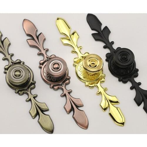 European Style Blue Red Antique Copper Single Hole Drawer Small Handle Kitchen Antique Wardrobe Door Handle