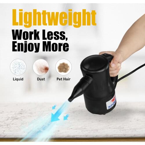Xpower Portable Dog Cat Dryer Pet Hair Dryer Recharge Pet Cat Hair Black Blower Low Noise Multifunction Dust and clean computers