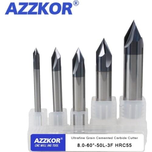 Chamfered Milling Cutter Alloy Coating Tungsten Steel Tool By Steel Aluminum Cnc Maching 3Flute Spot Drills Milling Cutter