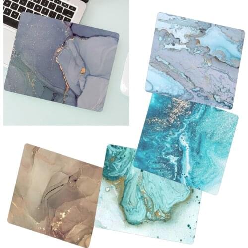 Mouse Pad 21x26cm Marble Office Mat Rubber Mousepad Otaku Keyboard Fashion Locking Edge Computer Laptop Desk Mat
