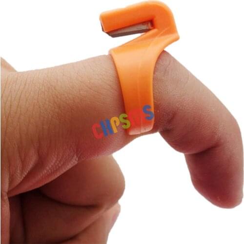 #KP-19028 PlasticThread Cutter Ring Line Finger Cutting Tool for Yarn,Thread-Random Color