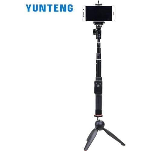 Mini Tripod Phone Holder Extendable Selfie Stick Monopod with Bluetooth Remote Selfie Stick YUNTENG 2288 + 228 Tripod
