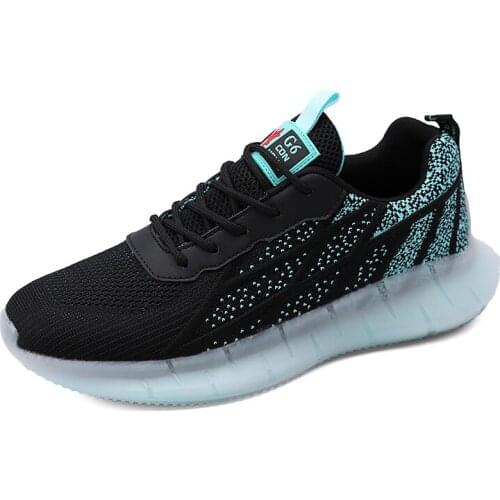 Men Running Shoes Fashion Breathable Air Mesh Sneakers Light Weight Concise Comfortable Sports Shoes 2021 New Brand 39-44