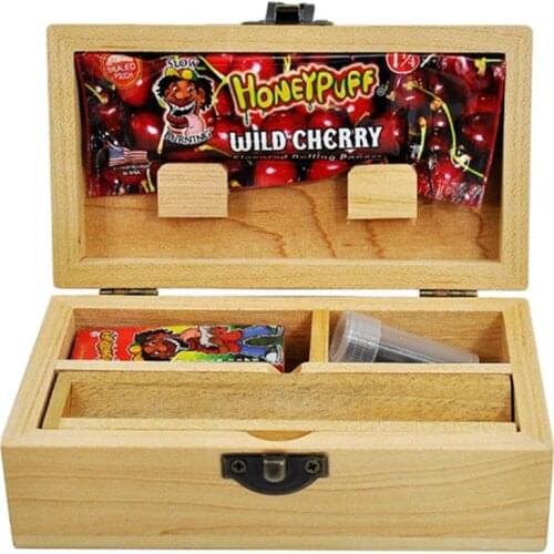 Woden Tobacco Kit Honey Fruit Flavor Rolling Natural Paper Mouthpiece Filter Tips Rolling Machine Set Smoking Accessaries