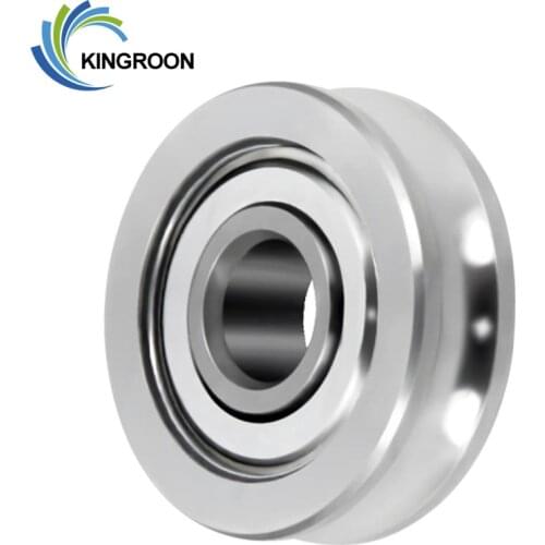 KINGROON 5pcs U604ZZ U Groove Guide Wheel For 3D Printer Extruder Bearing 4*13*4mm Ball Bearings 3D Printer Parts