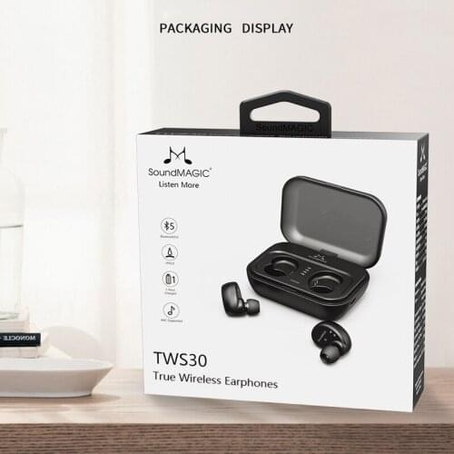 New TWS SoundMAGIC TWS30 true wireless Bluetooth 5.0 Earphones in-ear running sports IPX6 waterproof mobile phone universal