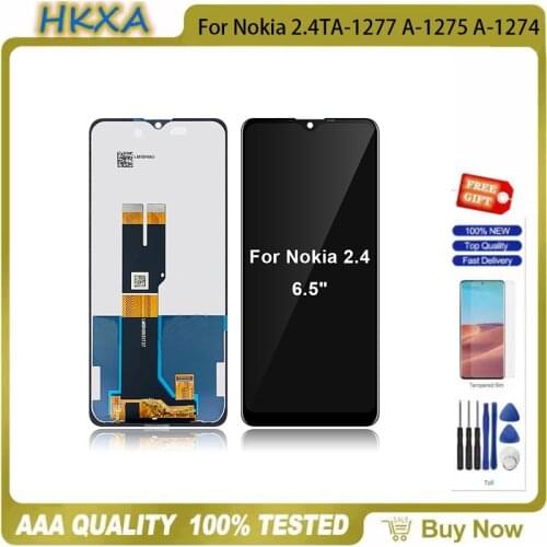 Original LCD For Nokia 2.4 LCD Display Touch Screen Digitizer Assembly TA-1277 A-1275 A-1274 A-1270 LCD Assembly Replacement