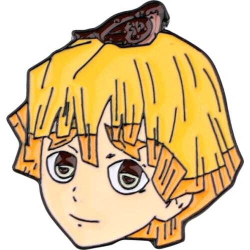 PF677 Japanese Anime Icons Demon Slayer Cute Enamel Pin Brooches on clothes Backpack Collar Hat Badge Lapel Pin Jewelry Gifts