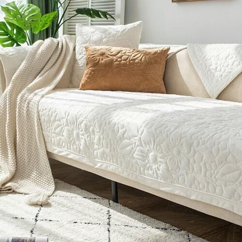 1Pc Modern Sofas for Living Room Home Furniture Towel Cover Adjustable Sofa Covers 2 and 3 Seater Couches Cape Solid Convertible