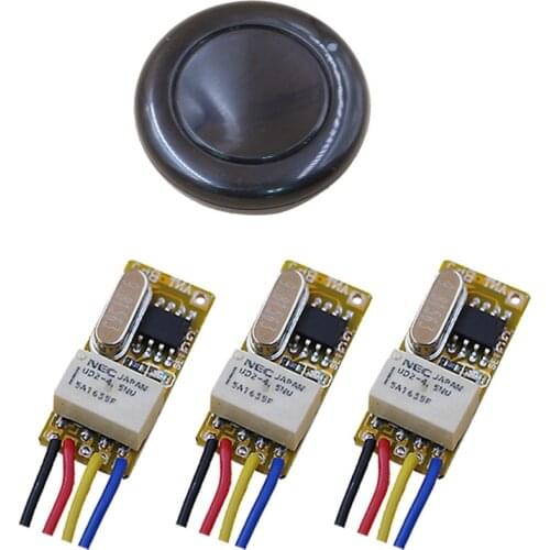 Special Offer DC3V 3.6V 5V 6V 7.4V 9V 12V Mini Relay Wireless Switch Remote Control Receiver +Black Transmitter for Smart Home