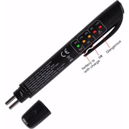 60% Hot Sale Universal Car Brake Fluids Liquid Tester Accurate Oil Quality Check Pen Tool Testing DOT 3, DOT4, DOT5 Brake Fluids