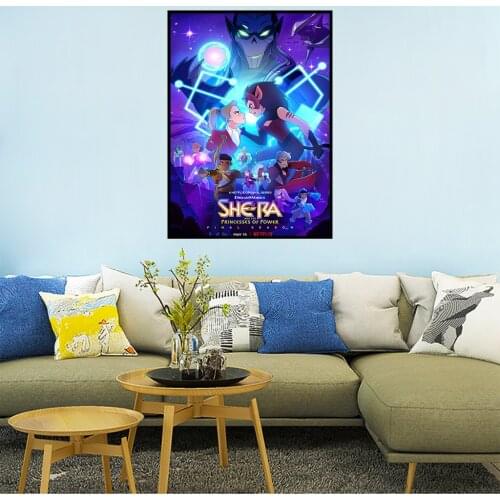 Japanese Anime She-Ra and Princess of Power Posters Wall Art Canvas Painting Wall Decor Home Room Decoration