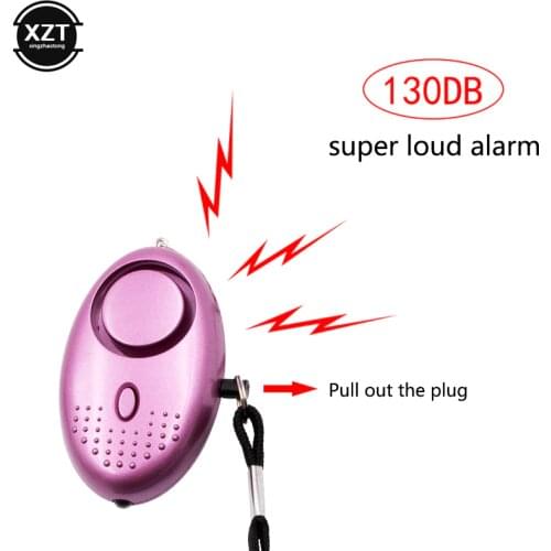 Defense Alarm 130dB Egg Shape Girl Women Security Protect Alert Personal Safety Scream Loud Keychain Emergency Alarm Tracker