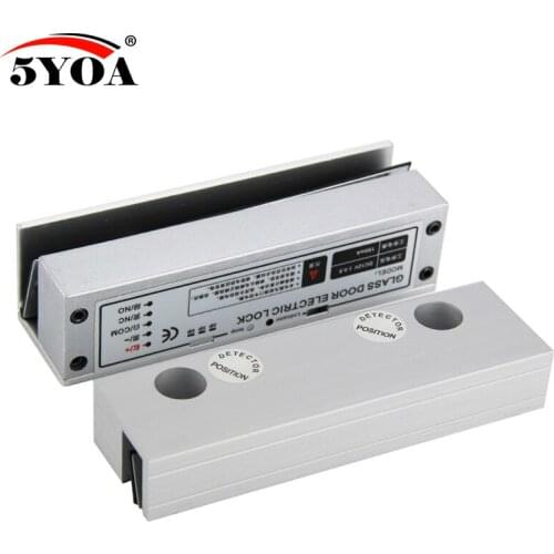 Security Electric Drop Bolt Lock for Fully Frame Less Glass Door Electronic Door Lock Access Control System Kit Security