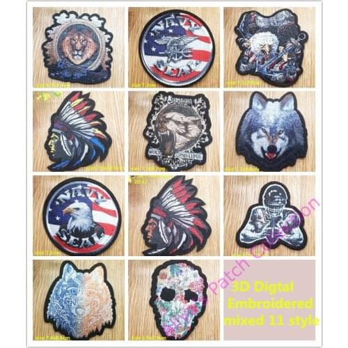 1 pcs 3D emblem printed and embroidered sew on patches cloth accessories New arrival popular clothing bag hat Patches Appliques