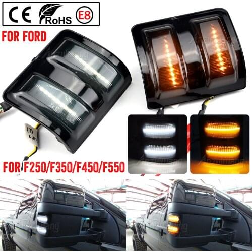 2pcs LED Car Turn Signal Blinker Flashing Light For 2008-2016 Ford F250 F350 F450 Super Duty
