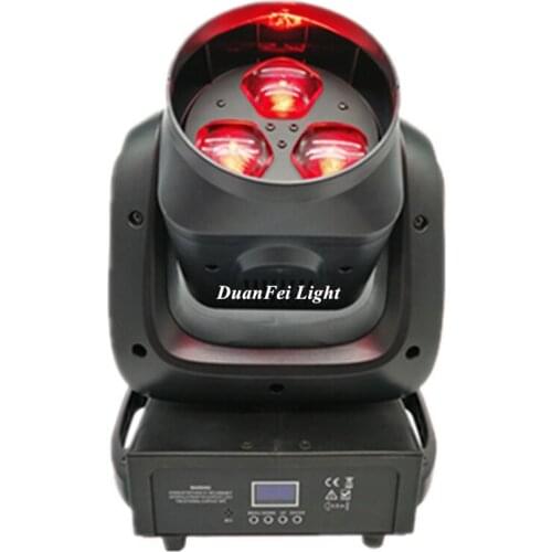 4lot mini beam wash zoom 3x40w moving head bee eye rgbw 4 in 1 color dmx stage beam light for night club lighting