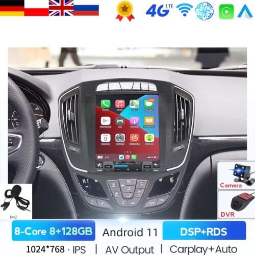 6G+128G Android 11 Car Dvd Navi Player For OPEL INSIGNIA 2014-2018 Car Audio For Tesla Style Gps Stereo Monitor Carplay RDS