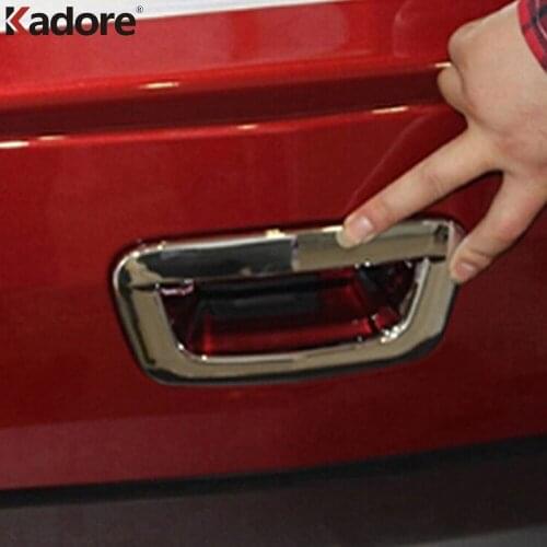 For Chevrolet Trax Tracker 2014 2015 2016 Chrome Rear Trunk Tail Door Handles Bowl Cover Trim Frame Exterior Accessories