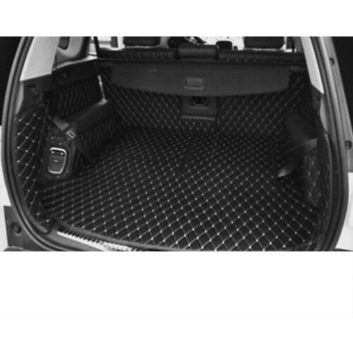 For renault espace luxury fiber leather car trunk mat 2015 2016 2017 2018 2019 2020 rug carpet boot luggage