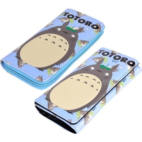 Totoro Long Wallet Clutch Wallets Female Fashion PU Leather Coin Phone Card Holder Purse 2 Styles