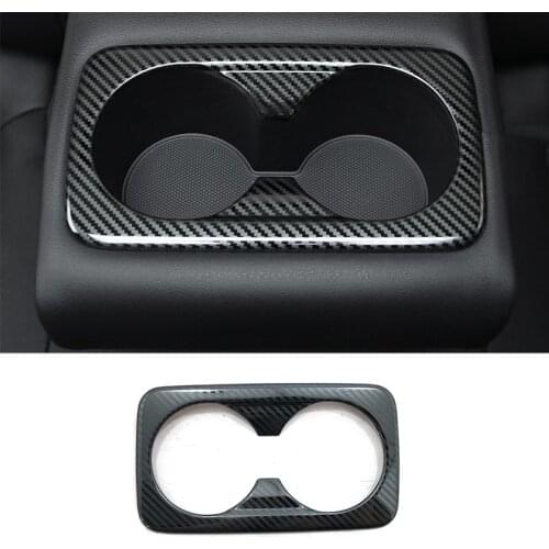 Stainless steel Car rear water cup frame Decoration Cover Trim Sticker Car styling For KIA Ceed XCeed 2018 2019 Accessories 1pcs