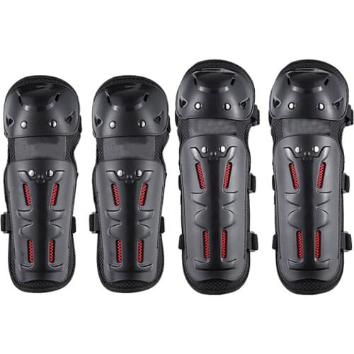 Riding motorcycle Cycling knee pads elbow pads four-piece cross-country rider protective gear autumn winter warmth equipment