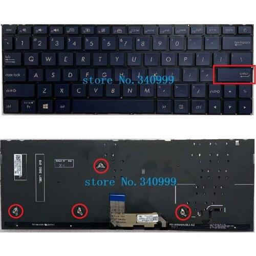 New For Asus ZenBook UX333 UX333FA UX333FN tastiera del computer portatile US con retroilluminato