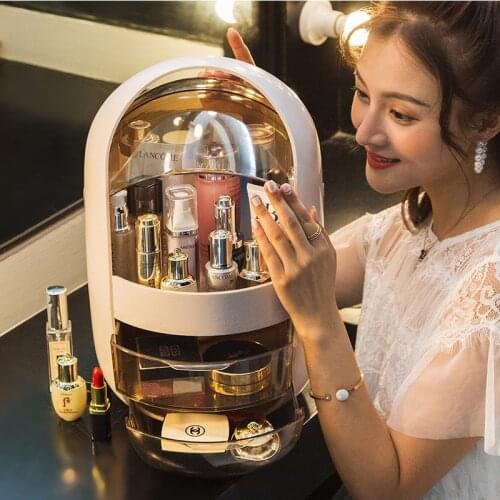 Makeup Organizer for Cosmetic Large Capacity Cosmetic Storage Box Organizer Desktop Jewelry Nail Polish Makeup Drawer Container