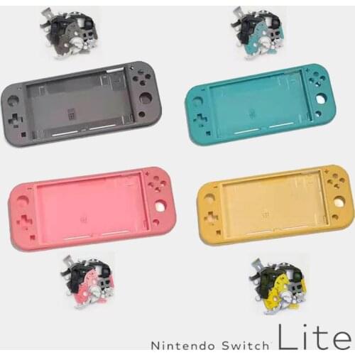 Plastic Shell Case Cover for Nintend Switch Lite Console Faceplate Back Cover L R ZL ZR ABXY button Trigger Button DIY Full Sets