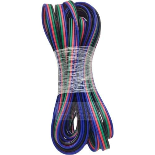 20M 4pins led tinned copper wire, 22AWG LED strip electronic cable wire,extension wire cord Wire for RGB strip light, Free ship