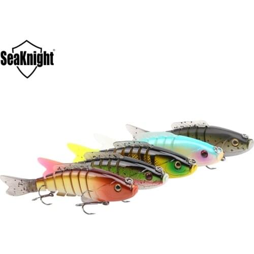 SK001 Fishing Lure 7 Section Swimming Bait 80mm 19g 5 PC/lot At Retail Fishing Lure Life-like Multi-Articulation Bait