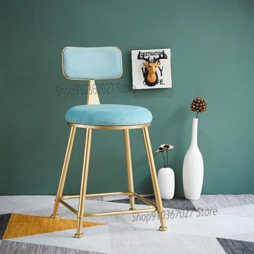 Nordic Light Luxury Dressing Stool Makeup Chair Dressing Table Stool Modern Minimalist Bedroom Makeup Chair