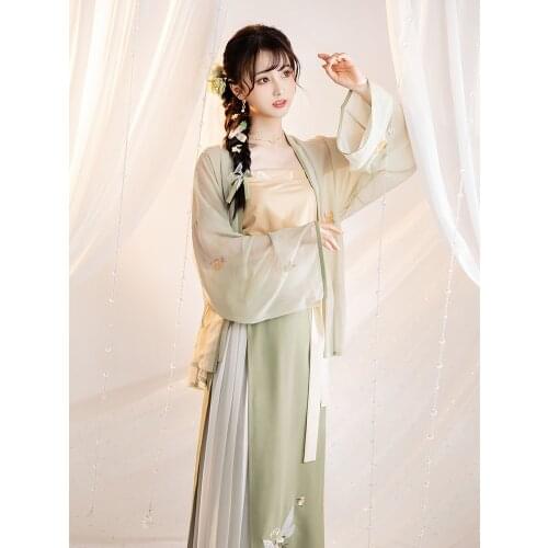 Chinese Tranditional Dress Oriental Style Hanfu Costume Cosplay Wear Ancient Elegant Performance Clothes Photo Shot Wear